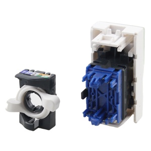Placa frontal de 45*22.5mm con conector Keystone sin herramientas, tipo francés, puerto único <span class=keywords><strong>UTP</strong></span> <span class=keywords><strong>RJ45</strong></span> - Product Image 1