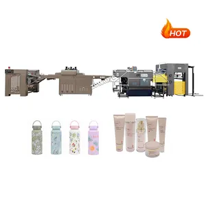 Automatic A4 Size Cylinder Glass Cardboard Uv Spot Varnish Coating Screen Printing Machine Prices