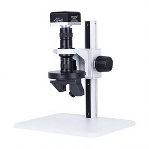 Support de microscope stéréoscopique <span class=keywords><strong>3D</strong></span> SANQTID avec mise au point manuelle, support en aluminium et acier, modèles éducatifs - Product Image 4