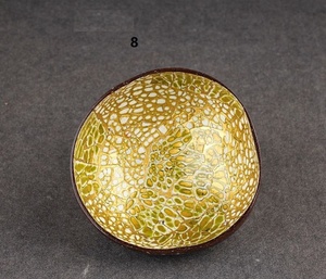 Arts et métiers faits à la main bols et cuillères en bois de noix de coco polis (lot de 2) - Product Image 2