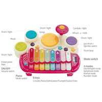 Montessori Baby Musical Instrument Electronic Xylophone Drum Educational Learning Toy for Toddlers 18M+
