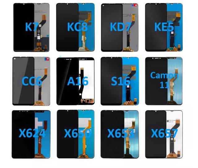 Mobile Phone Lcd Screen for TECNO Spark 10c 20c 10 Pro 20 Pro Go 2023 2024 Pop7 for Spark 6 7 Pova 5 Pova Neo 1 Mobile Display
