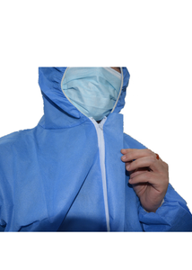 Wegwerp Waterdichte Anti Statische Capuchon Industriële Veiligheidskleding Niet Geweven/Pp + Pe/Sms Coverall Solation Jurken - Product Image 4