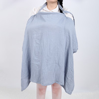 Serviette d'allaitement respirante en coton uni, couverture en mousseline, serviette d'allaitement quatre saisons