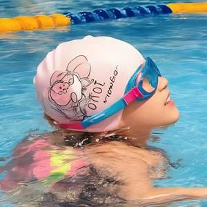 <span class=keywords><strong>Bonnet</strong></span> <span class=keywords><strong>de</strong></span> <span class=keywords><strong>bain</strong></span> en silicone personnalisé avec logo personnalisé 100% acceptable pour les enfants, bon étirement, sans fuite, casquettes en silicone personnalisées - Product Image 6