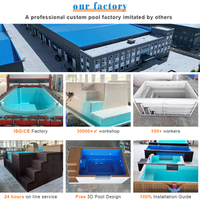 acrylic full set luxury villas with <b>wifi</b> controller <b>outdoor</b> above ground pool fiberglass container swimming pool - Product Image 6