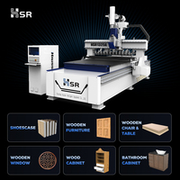 Máquina CNC de Tallado en Madera Hausser 3D para Puertas de Gabinetes, 3 Ejes ATC, Área de Trabajo de 1300x2500 mm, Motor de Husillo de 9.0 kW