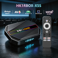 2026 HK1 RBOX X5S Smart TVBox 4K Android 14 S905Y5 4GB 32GB 64GB Dual Wifi BT Fire TV Stick Set-Top Box Android Tv Box HK1RBOX.
