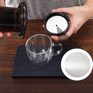 Tùy chỉnh siêu mịn tái sử dụng & có thể giặt bằng thép không gỉ vòng đĩa cà phê bộ lọc cho AeroPress cà phê các nhà sản xuất - Product Image 2