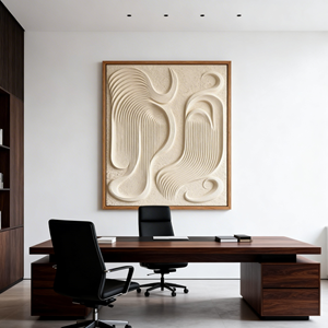 Opera d'Arte Originale Moderna Astratta Minimalista, Dipinto a Olio 3D Testurizzato 100% Fatto a Mano, Grande Formato Personalizzato su Tela <span class=keywords><strong>per</strong></span> Soggiorno - Product Image 2