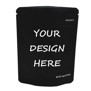 LOGO imprimé personnalisé emballage en plastique anti - odeur feuille d'aluminium refermable zip stand up Bag protection des enf - Product Image 4