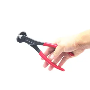 Mini End Cutting Pliers Black Finished CRV Wire Stripper Tower Pincer with Dipped Handle