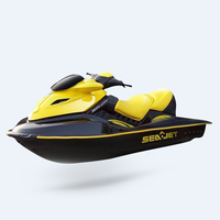 Mini jet ski Hison, bateaux à propulsion aquatique en fibre de verre de haute qualité avec moteur 4 temps, prix directement fabriqué en Chine