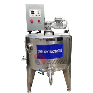 Preço de fábrica 100/200/300/500L máquina pequena esterilizadora de suco suco leite pasteurizador