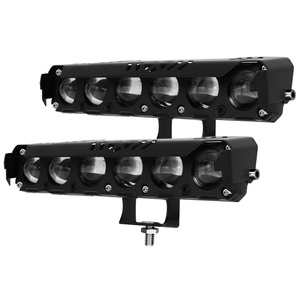 Projecteur LED à 6 lentilles, lumière blanche et jaune, phare LED pour moto, lumière de travail auxiliaire - Product Image 3