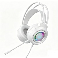 Nuevos Auriculares para Juegos con Cable USB, ANC, RGB LED, Sobre la Oreja, para PC y PS4, Plug-and-Play, para Clases en Línea y Llamadas de Voz