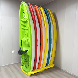 Kayak de canoa ligero y duradero de plástico para una persona de 2,6 metros, kayak de turismo recreativo por el mar, kayak individual para sentarse en la parte superior con paleta - Product Image 5