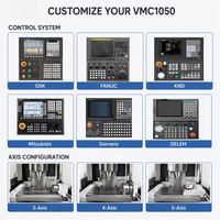 Centres d'usinage verticaux personnalisés par le fournisseur VMC855 VMC850 4 axes BT40 Monomandrin Usinage automatique Machines-outils VMC