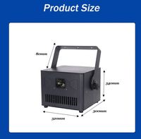 Projecteur d'animation 3D RVB 5W pleine couleur, lumière laser DJ disco, lumière laser sans fil DMX pour boîte de nuit, événement, scène, fête