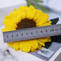 Têtes de tournesol préservées QY en gros, 9-10 cm, pour bouquets de fleurs naturelles DIY, cadeaux d'anniversaire, fleurs éternelles au toucher réel