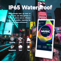 Pantallas de señalización Digital con batería portátil impermeable de 43/55 pulgadas, reproductor de publicidad LCD, pantalla de Visualización de publicidad, quiosco al aire libre