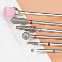 Lime à ongles en diamant, embout de polissage pour cuticules, tête de ponçage pour ongles, kit de manucure électrique pour l'élimination des cuticules