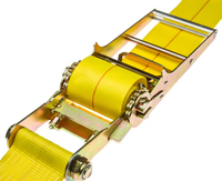 Sangle à cliquet jaune de 4 po x 30 pi avec rallonges de chaîne
