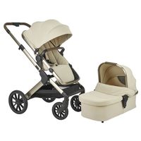 Poussette de luxe 2-en-1 en aluminium pour nouveau-né et enfant de 0 à 4 ans, avec nacelle intégrée