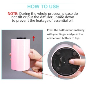 Máy Khuếch Tán Hương Thơm Xe Hơi <span class=keywords><strong>Mini</strong></span> Pod Không Chứa BPA Logo Tùy Chỉnh Màu Hồng Máy Khuếch Tán Máy Phun Sương Hương Liệu Không Thấm Nước Cho Tinh Dầu - Product Image 5