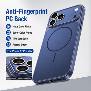 Magnetic Large Window Design Featuring TPU Soft Edge and Anti-Fingerprint PC Back Wireless Charging <strong>iPhone</strong> <strong>case</strong> for <strong>17</strong> <strong>Pro</strong> Max - Product Image 3