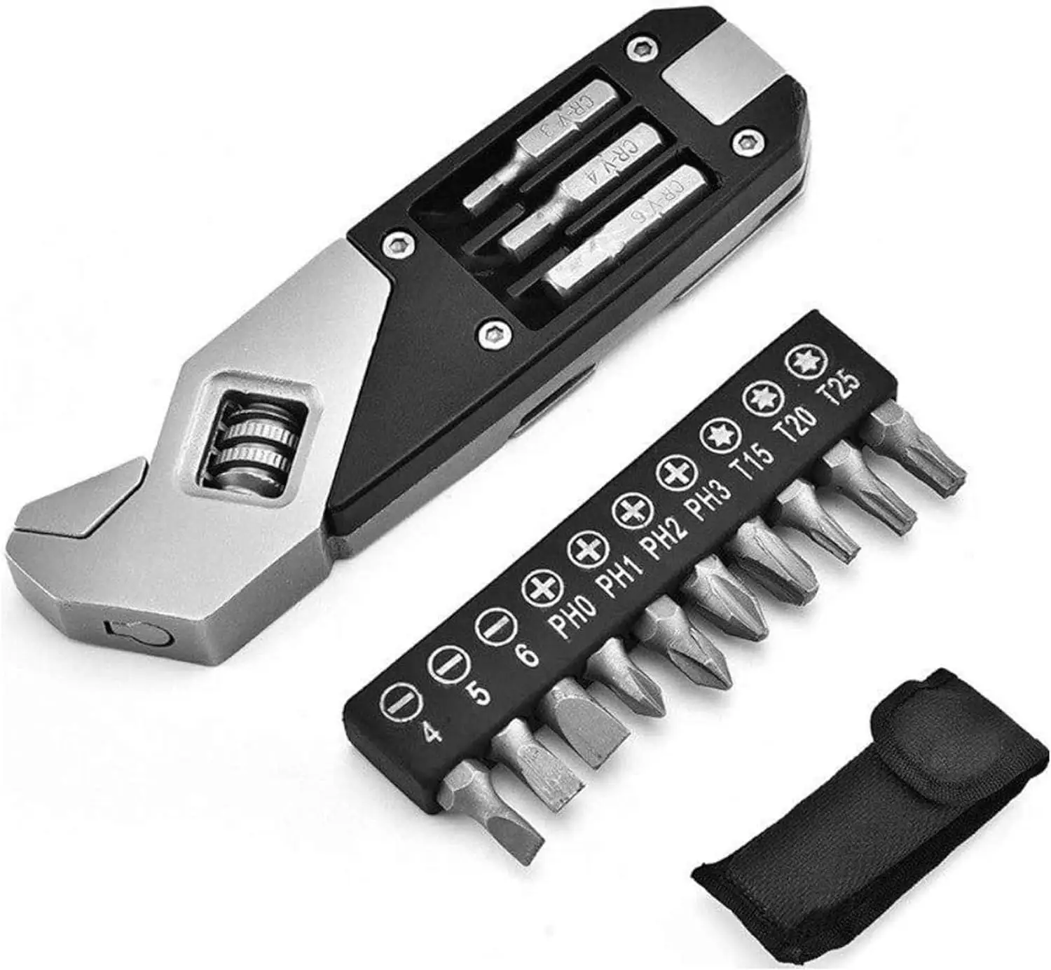مجموعة مفاتيح سداسية محمولة قابلة للطي مصنوعة من الفولاذ المقاوم للصدأ ومزودة بمقابض ومفك براغي أدوات يدوية للإصلاحات المنزلية