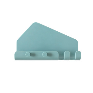 Creative Phone <b>Tablet</b> <b>Stand</b> With 4 Hooks For Kitchen Bedroom Storage Blue Apricot Color - Product Image 5