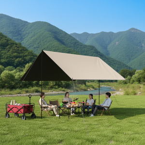 Auvent de camping portable extra large pour l'extérieur, protection solaire, abri contre la pluie quatre saisons, bâche pour campeur - Product Image 4