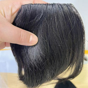 Vente en gros de <span class=keywords><strong>frange</strong></span> ultra-fine 3D à clipser, postiche avec un joli filet, <span class=keywords><strong>frange</strong></span> naturelle plate et soignée pour femmes, extensions de <span class=keywords><strong>cheveux</strong></span> 100% humains - Product Image 3