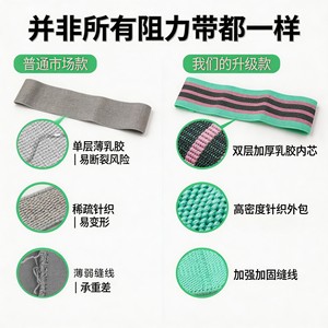 <b>Rainbow</b> Rice Resistance Bands For Squats Hip Lifts Yoga Stretching Training <b>Light</b> Medium Heavy 18 70Lbs Fitness Exercise Band - Product Image 3