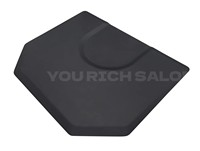 Tapis de sol de salon moderne noir durable en cuir écologique, idéal pour les salons de coiffure, les barbiers et les instituts de beauté – Vente en gros usine, portable