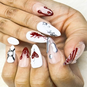 Fábrica mayorista de <span class=keywords><strong>manicura</strong></span> prensada en forma de almendra de estilo europeo y americano - Product Image 1