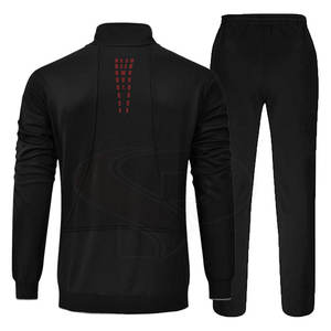 Chándal de lana con cremallera para hombre, traje cálido informal con chaqueta y pantalones con cremallera para invierno, 2024 - Product Image 2