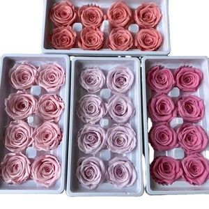 Set di 8 Rose Eterne Fatte a Mano di Grado <span class=keywords><strong>B</strong></span>, 4-5cm, Materiale Ecologico per Regali di Capodanno - Product Image 1