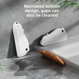 Raclette en silicone pour comptoir, raclette à eau, outil de nettoyage de vitres, poussoir à eau pour salle de bain et toilettes, raclette pour plateau à thé - Product Image 4