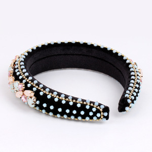 Diadema de Cristal con Pedrería para Mujer, Estilo Retro, de Esponja, para Bodas y Fiestas, Accesorio de Moda - Product Image 4