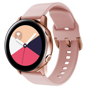 Pulsera deportiva de color sólido de 20mm y 22mm para <span class=keywords><strong>Samsung</strong></span> para Galaxy Watch <span class=keywords><strong>Active</strong></span> <span class=keywords><strong>2</strong></span> 40/44mm 3 41mm para Huawei <span class=keywords><strong>Smartwatch</strong></span> hecha de duradero - Product Image 5