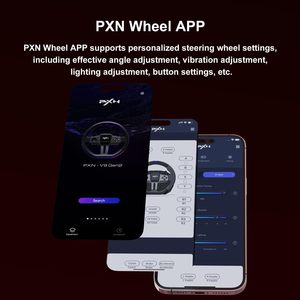 PXN V9 Gen2 Rennlenkrad 270&900 °   Auto-Simulationslenkrad, 3 Pedale, H-Schalthebel, APP-Unterstützung, Vibrationsfeedback - Product Image 6
