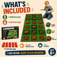Nouveau Tapis de Jeu Interactif en Tissu pour Fêtes 2026, Taille 192x75cm, Son de Sifflet Réel, Jeu Interactif d'Intérieur pour Équipe et Fêtes