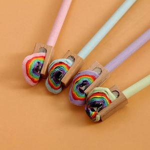 Venta Directa de Fábrica, Lápices de Colores Creativos para Niños, Logotipo Personalizable, Lápiz de Papel Arcoíris Estándar HB 2B - Product Image 2