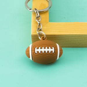 Llavero para la Copa Mundial, Venta al por Mayor, Pequeño Adorno de Regalo, Colgante de Epoxi para Fútbol, Baloncesto, Rugby, Tenis, Llaveros de Goma - Product Image 6