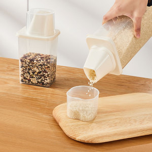 Herramienta organizadora de cocina hermética, caja de almacenamiento de alimentos de granos secos, Cubo de mijo sellado, contenedor dispensador de arroz - Product Image 4
