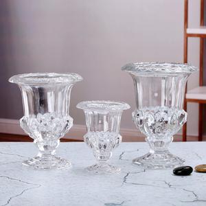 Jarrón de Cristal Transparente de Lujo para Decoración del Hogar, con Base, Estilo Rumano, para Dulces - Product Image 3
