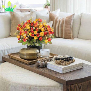 <span class=keywords><strong>Fiori</strong></span> artificiali rosa di seta per piccole Rose che sbocciano <span class=keywords><strong>fiori</strong></span> di autunno Bouquet di <span class=keywords><strong>fiori</strong></span> con stelo per <span class=keywords><strong>vaso</strong></span> matrimonio autunno festa di Halloween - Product Image 4