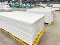 Panneau de séparation rigide en plastique PP blanc, panneau imperméable, modèle de panneau PP 24-12-24, fabrication sur mesure disponible